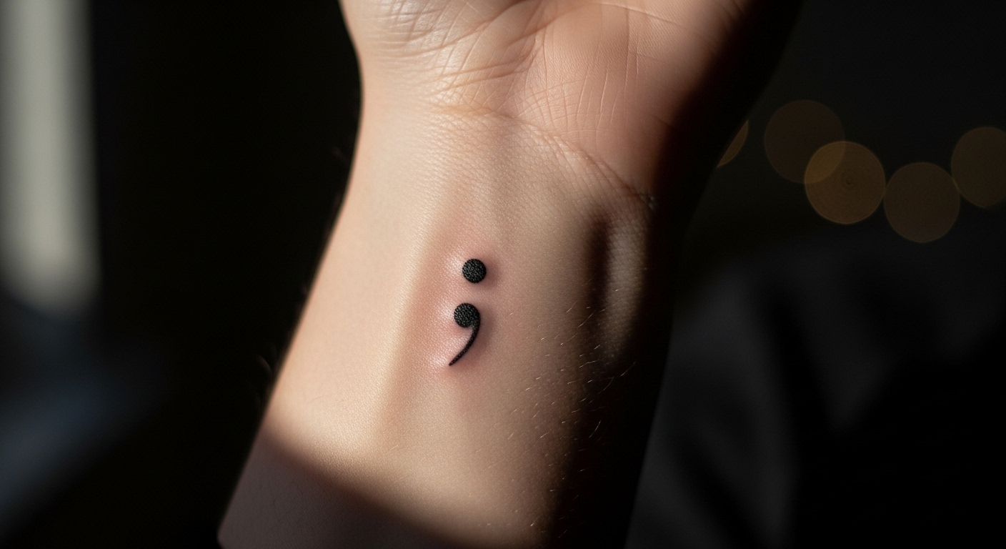 what does a semicolon tattoo mean