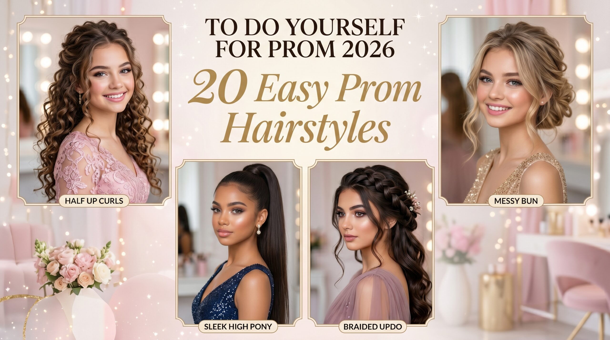 20 Easy Prom Hairstyles to Do Yourself