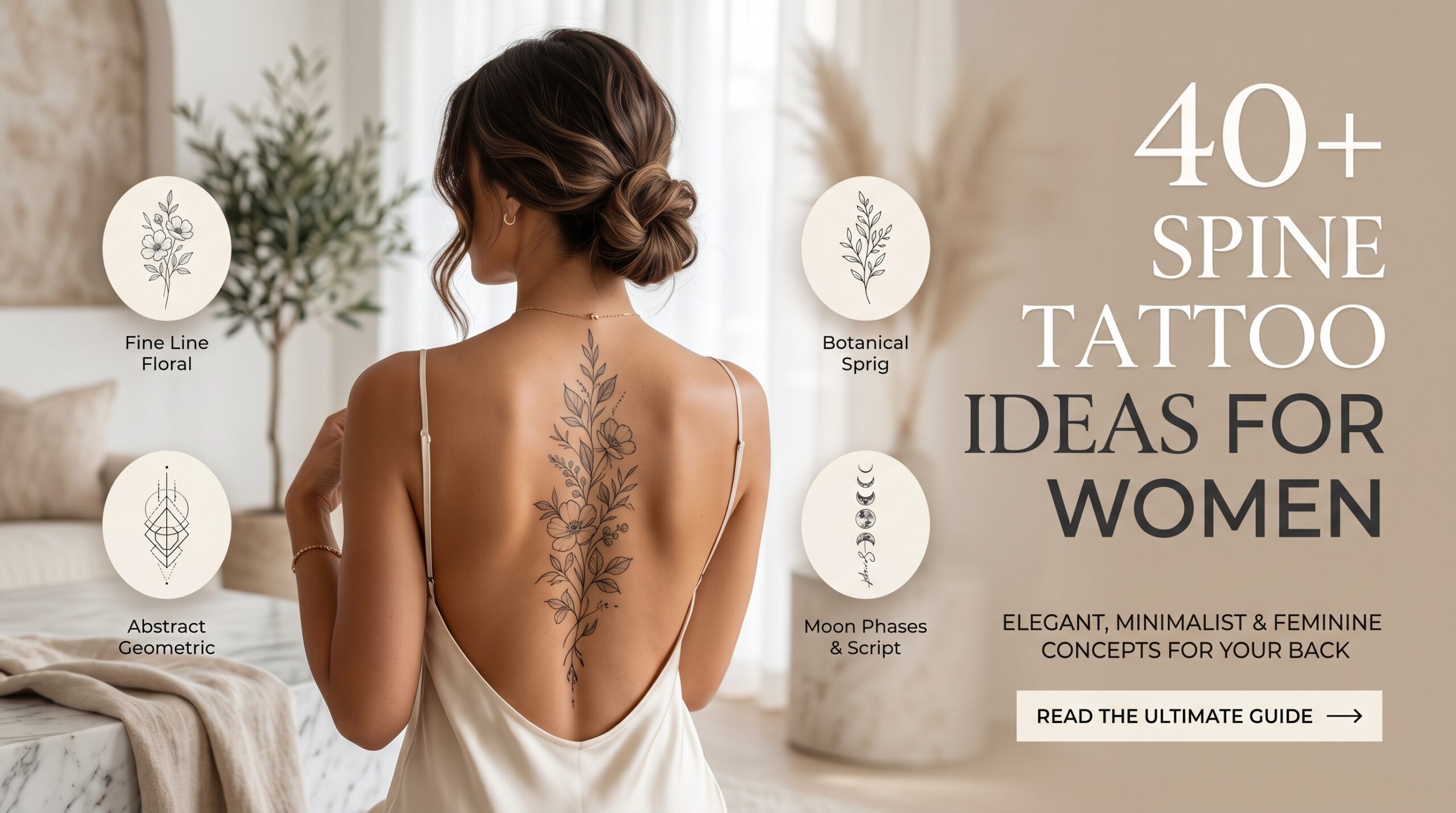 Spine Tattoo Ideas for Women