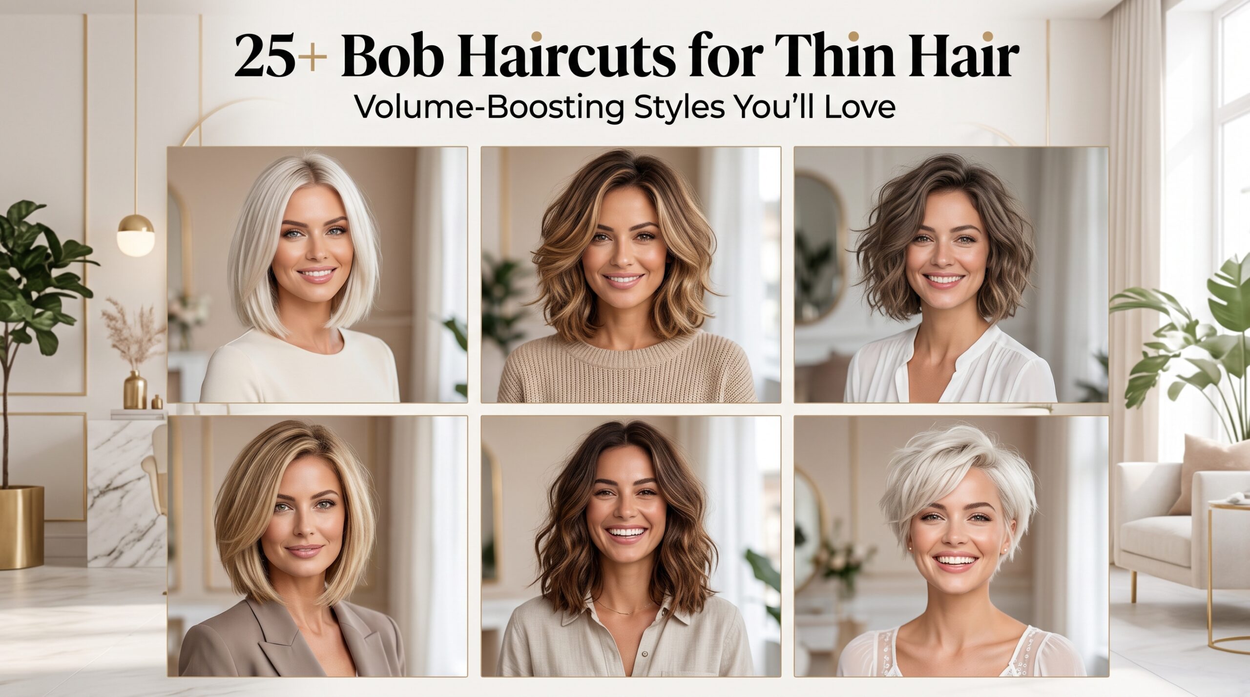 25+ Refreshing Bob Haircuts for Thin Hair - Ideas for Full, Flowy Hair