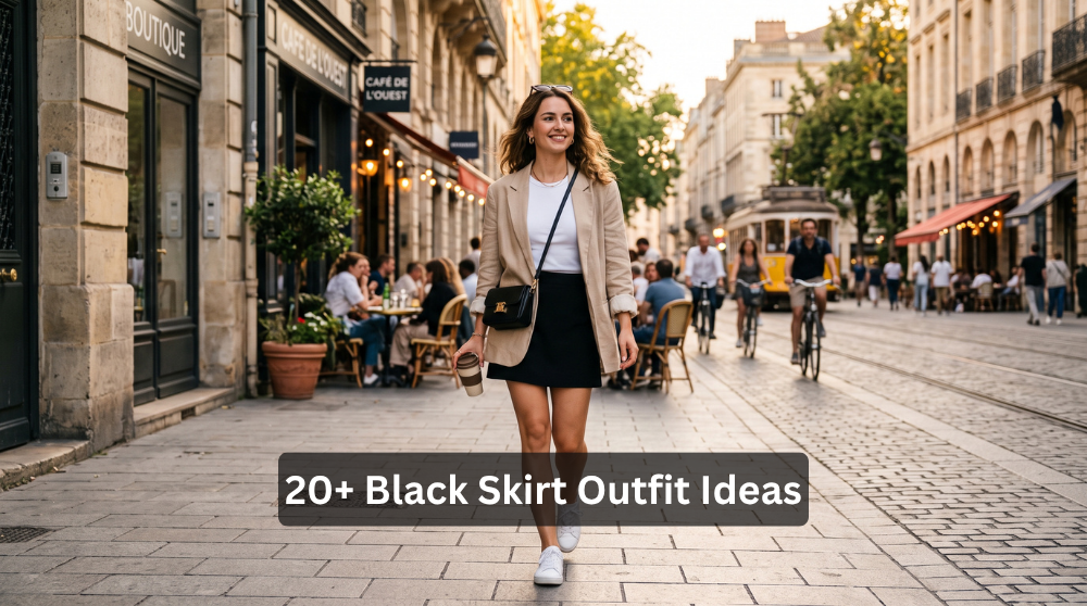 Black Skirt Outfit Idea