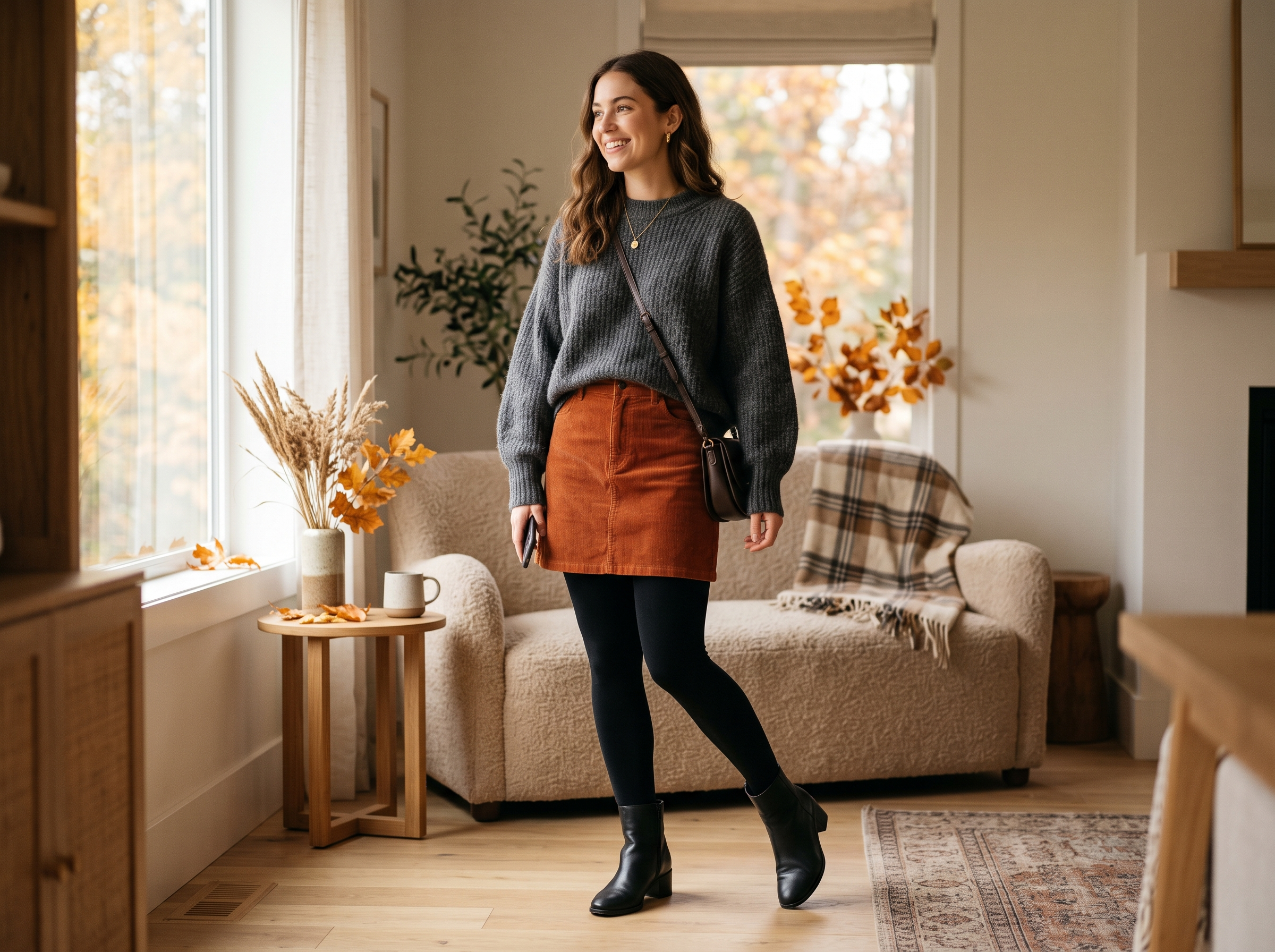 Mini Skirt + Leggings