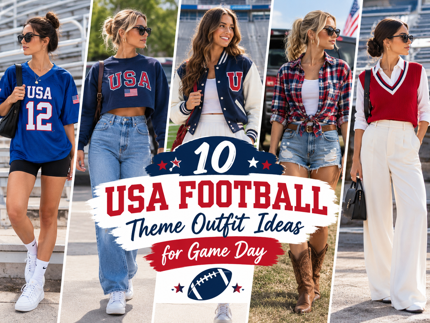 USA Football Theme Outfit Ideas