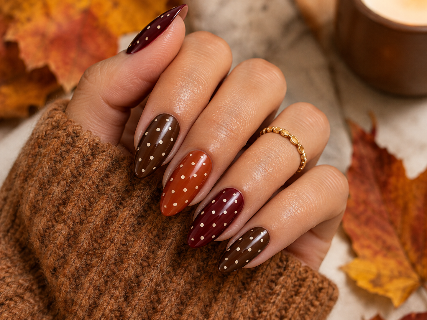 polka nails